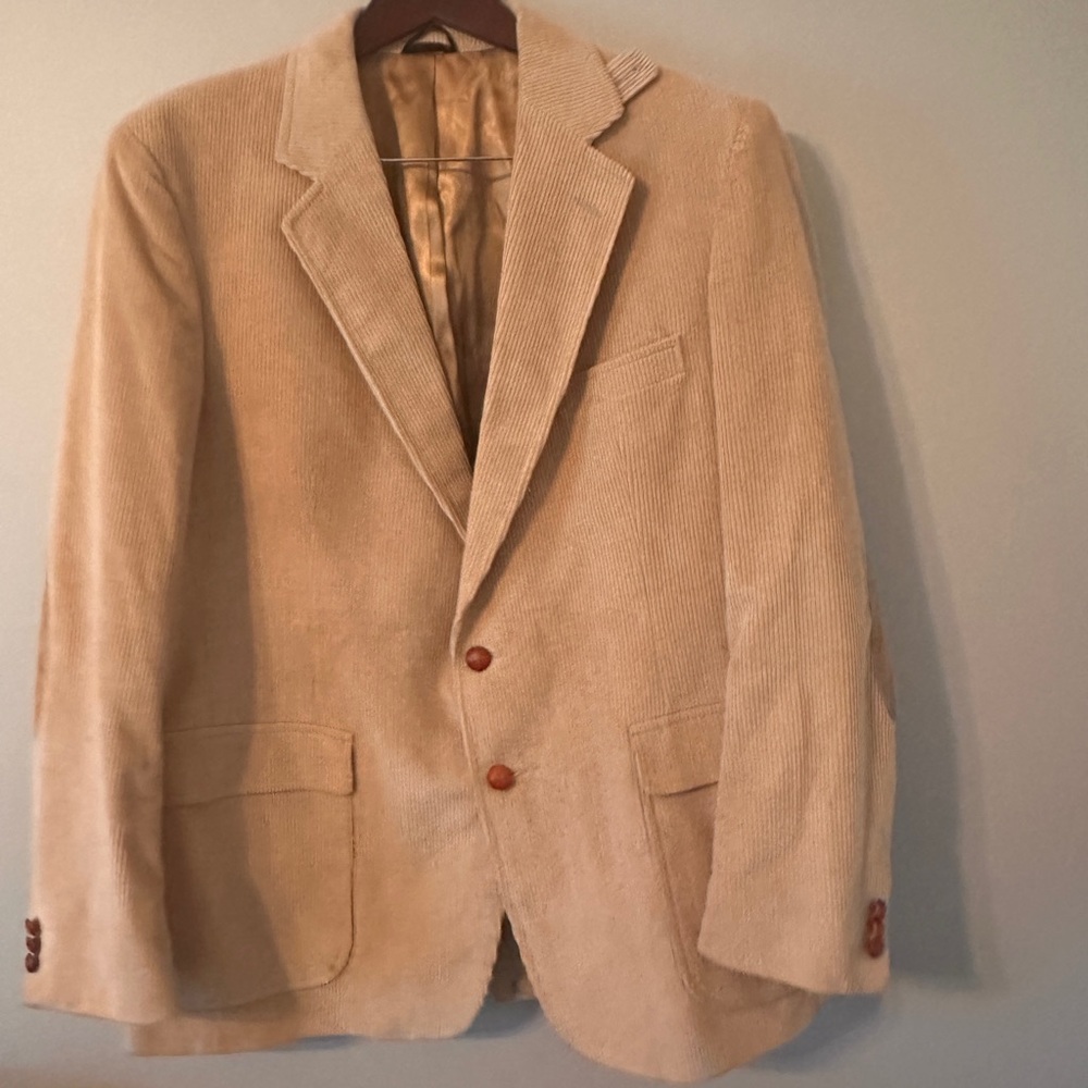 Men's Tan Corduroy Blazer